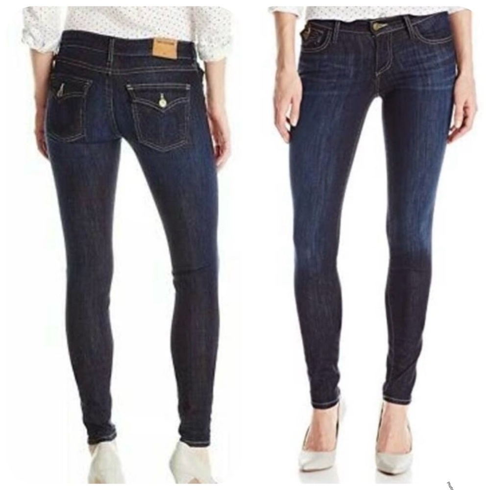 True Religion Jeans Women’s 28 Dark Blue Casey Low Rise Super Skinny LIKE NEW!